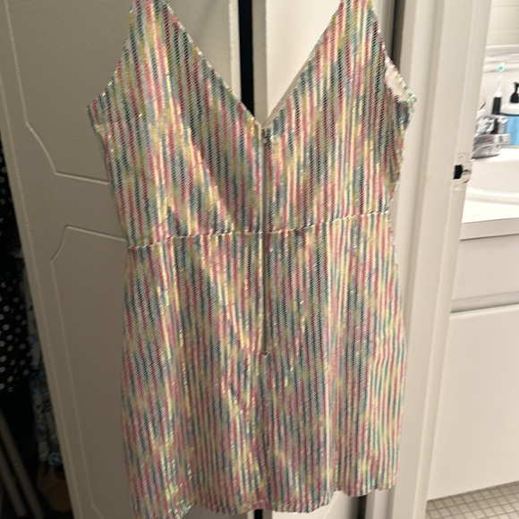 Storia Sequin Mini Dress – Size L – New With Tags – Multicolor Sparkle - Picture 2 of 10